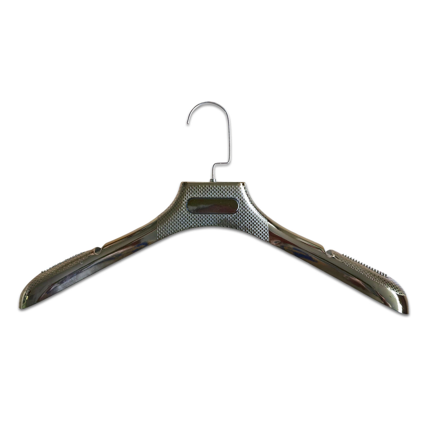 Luxury Wide Shoulder Plastic Silver Color Household Hanger for Suit Coat Shirts