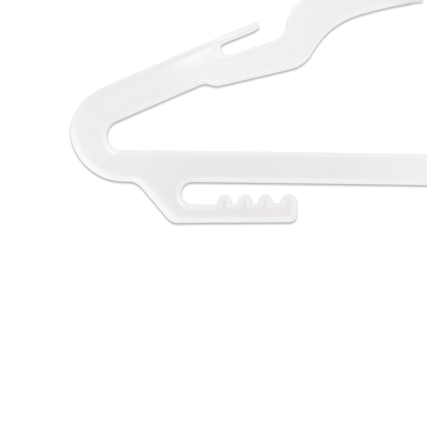 Hot Sale Display Lightweight Non-Slip Plastic Hangers with Notches