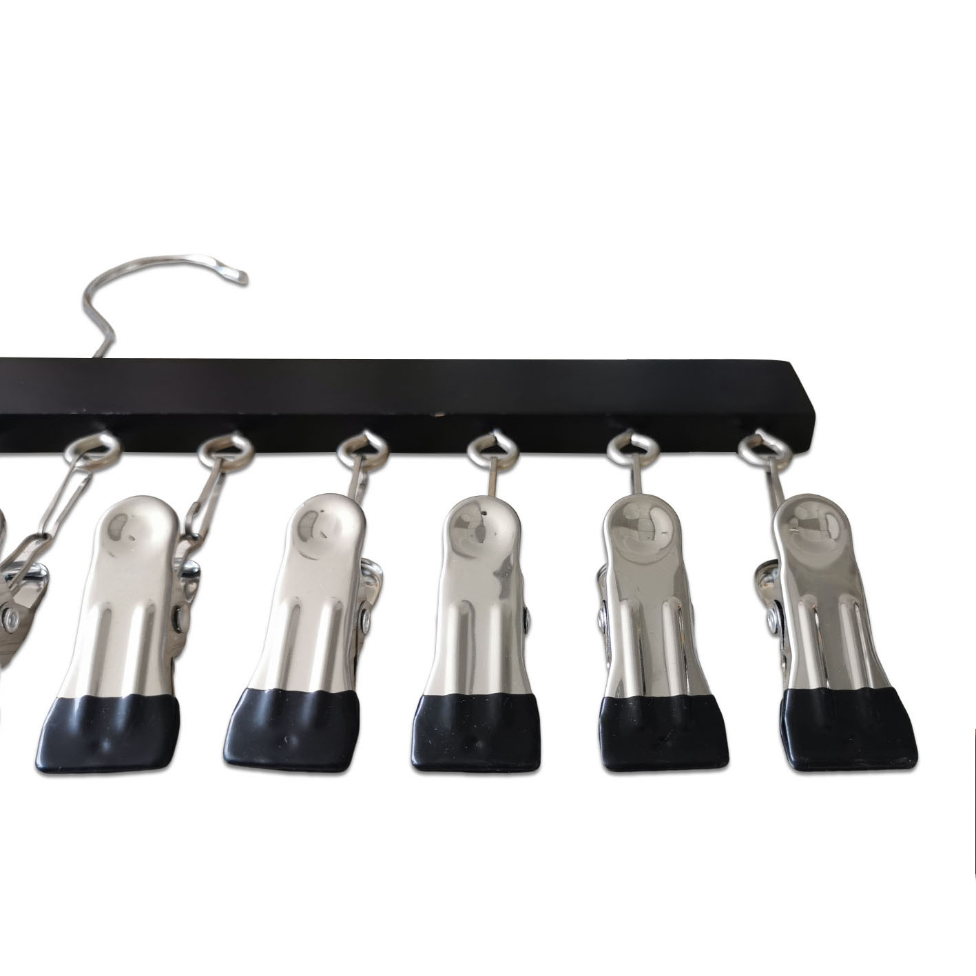 Space Saving Hangers with Metal Clips Storage Legging Hangers for Closet