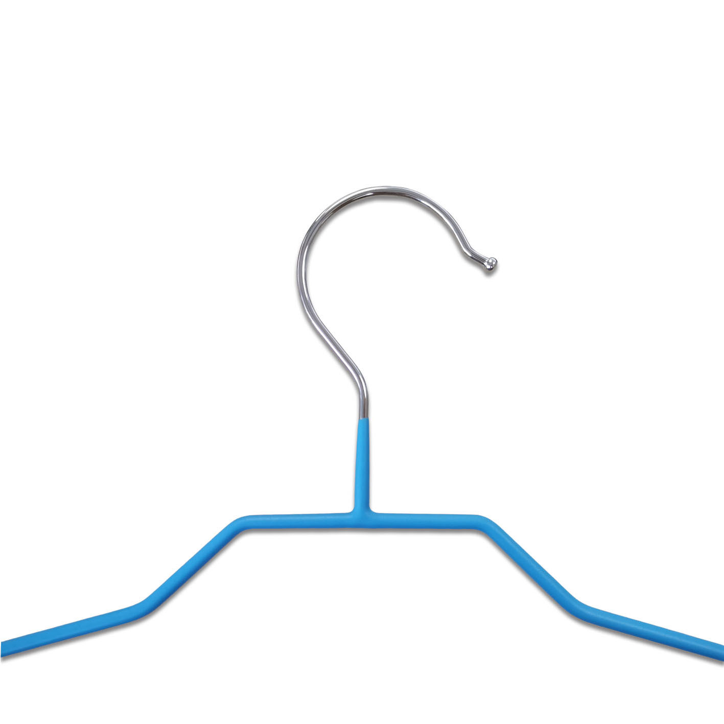 Wholesale Display Non-Slip Metal Laundry Hanger with PVC Coating