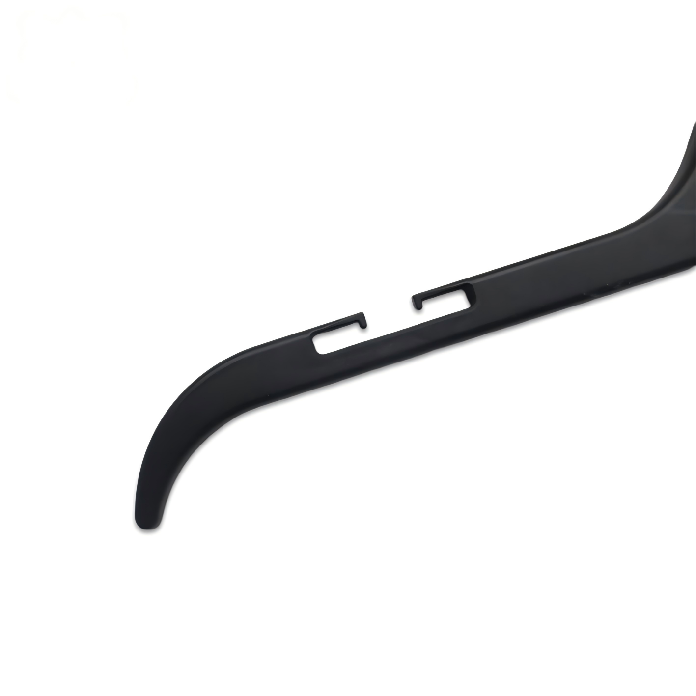 Vics 484 Black Plastic Hangers with Rotating Metal Hook and Notches