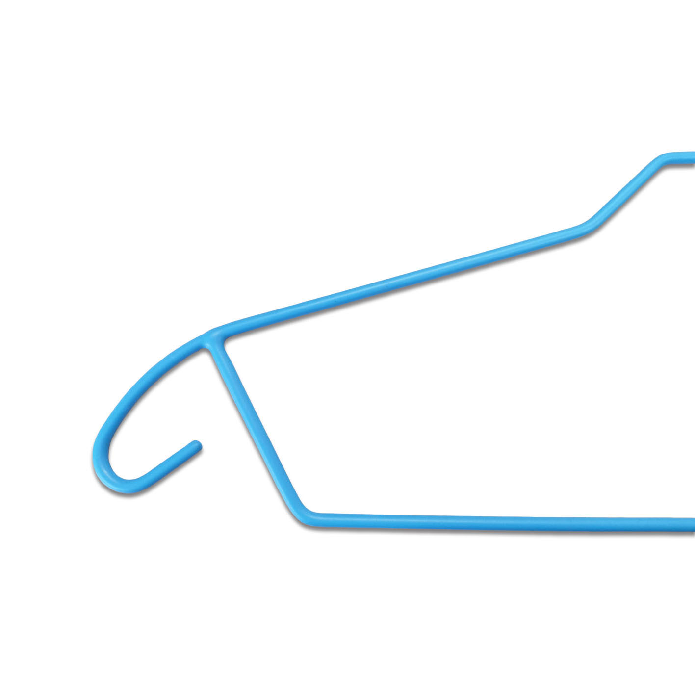 Wholesale Display Non-Slip Metal Laundry Hanger with PVC Coating