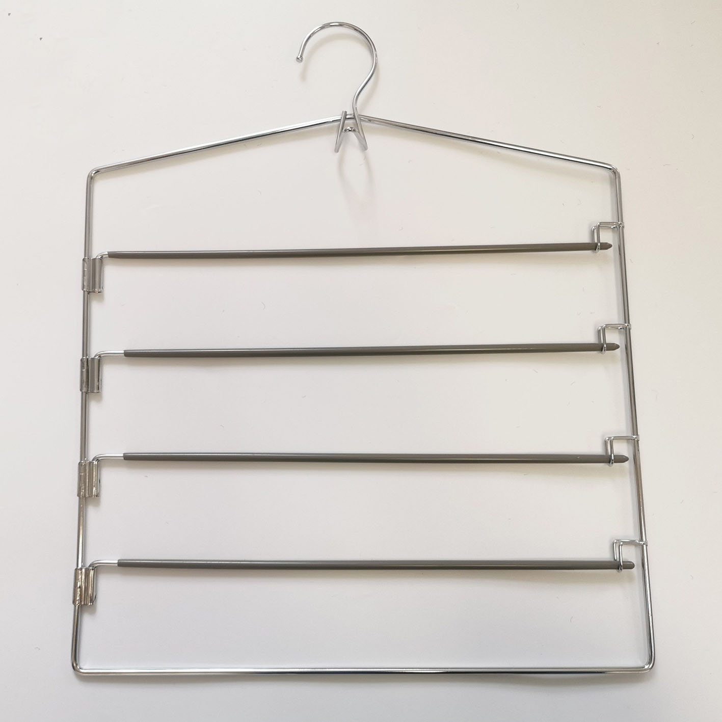 Multi-Layer Space Saving Metal Swing Arm Pants Trouser Slack Clothes Hanger