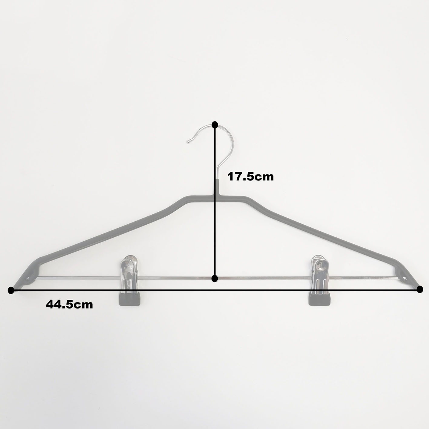 Quality Non-Slip Metal Clothes Pants Hanger with Adjustable Clips