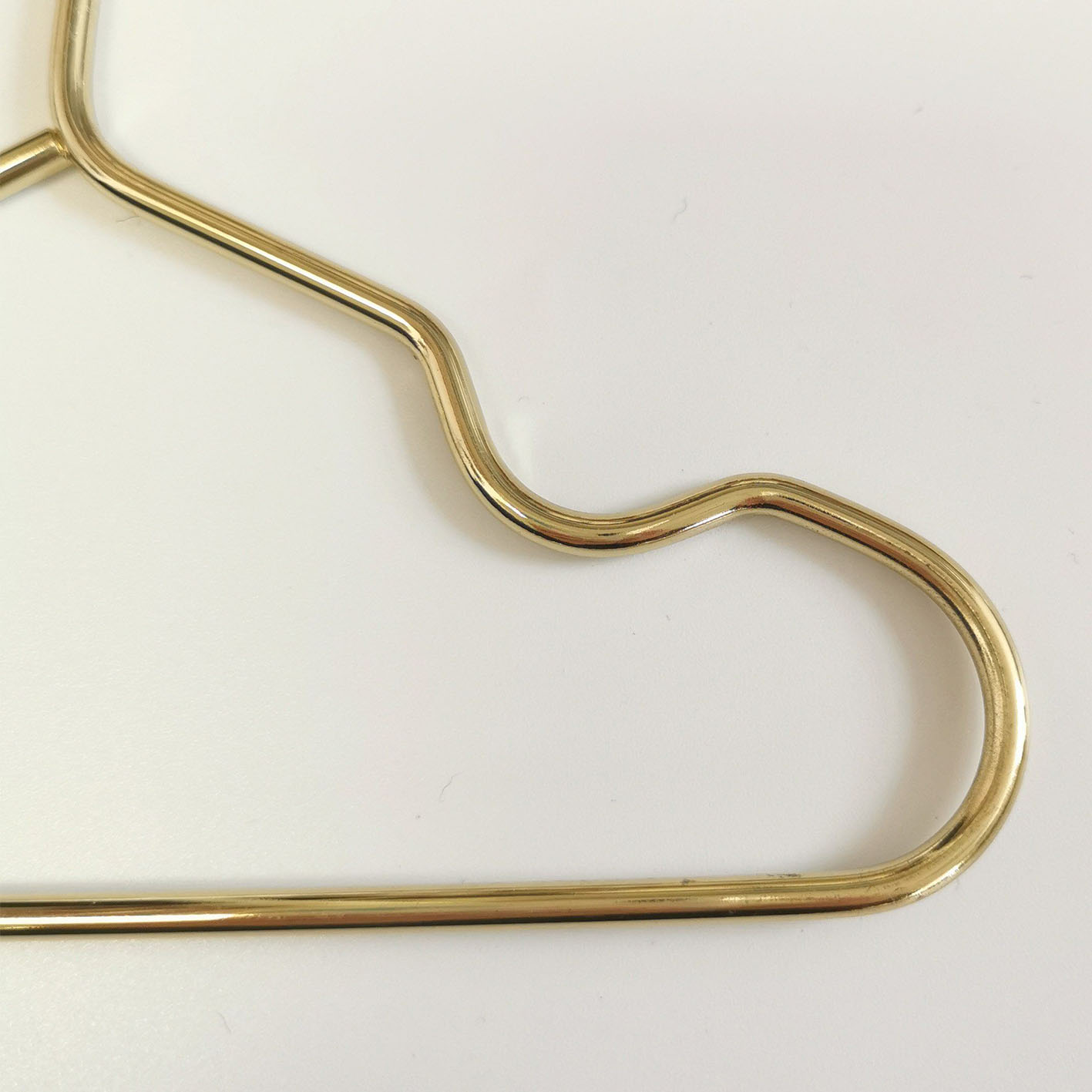 Golden Small Dog Cat Clothes Nursery Kids Metal Pet Hanger with Groove