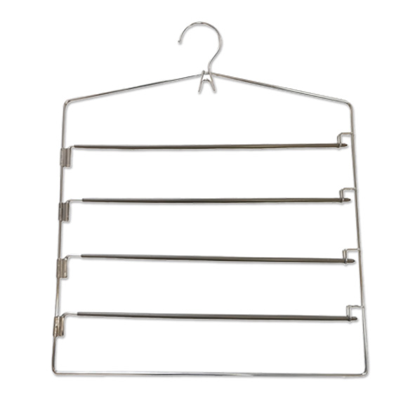 Multi-Layer Space Saving Metal Swing Arm Pants Trouser Slack Clothes Hanger