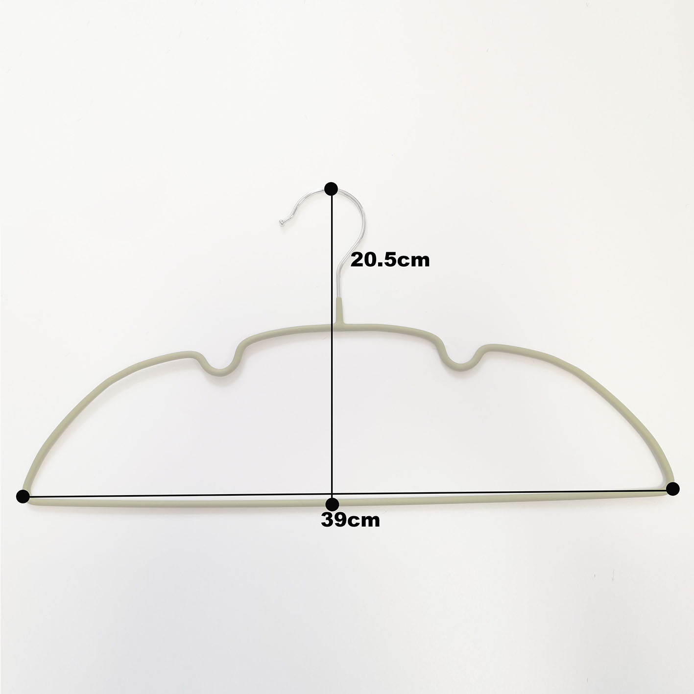 Metal Clothes Coat Suit Pants Hanger with Non-Slip Coating