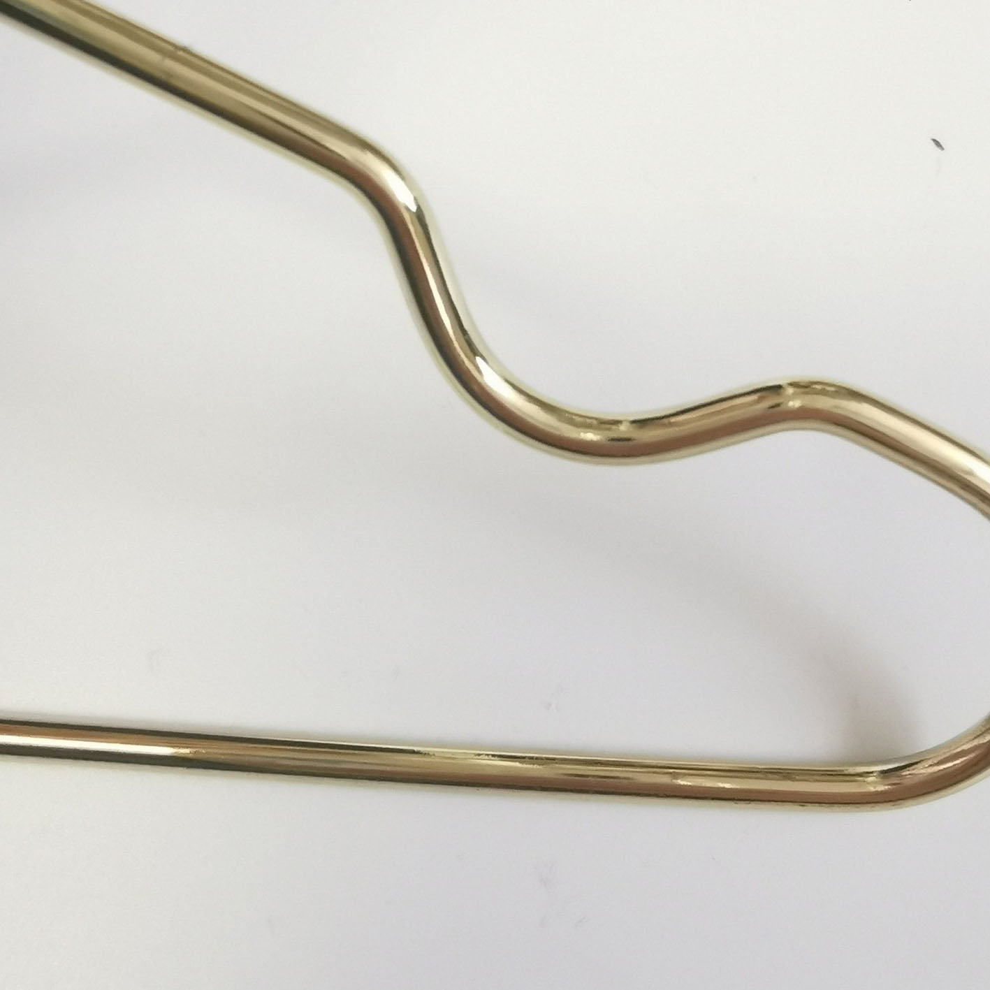 Golden Small Dog Cat Clothes Nursery Kids Metal Pet Hanger with Groove