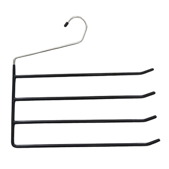 PVC Coated Space Saving Multi Layers Metal Tie Trousers Scarf Hanger