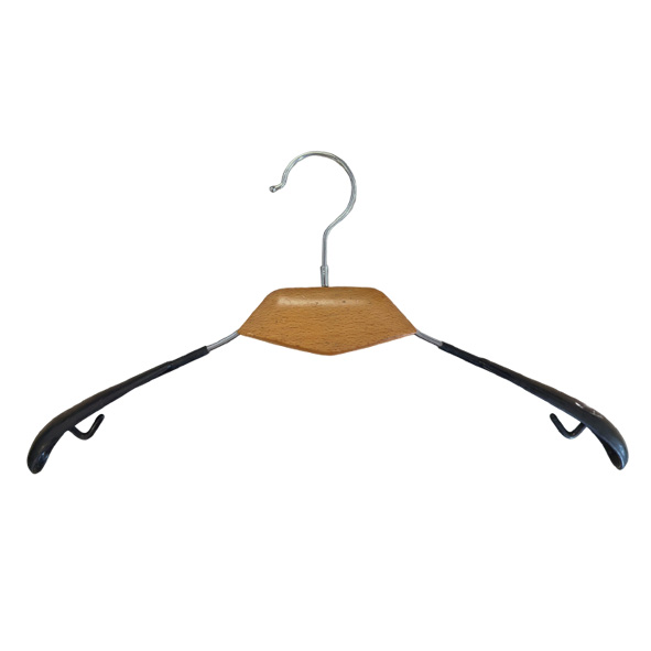 Manufacturer Non-Slip PVC Coated Wood Metal Wire Coat Hanger