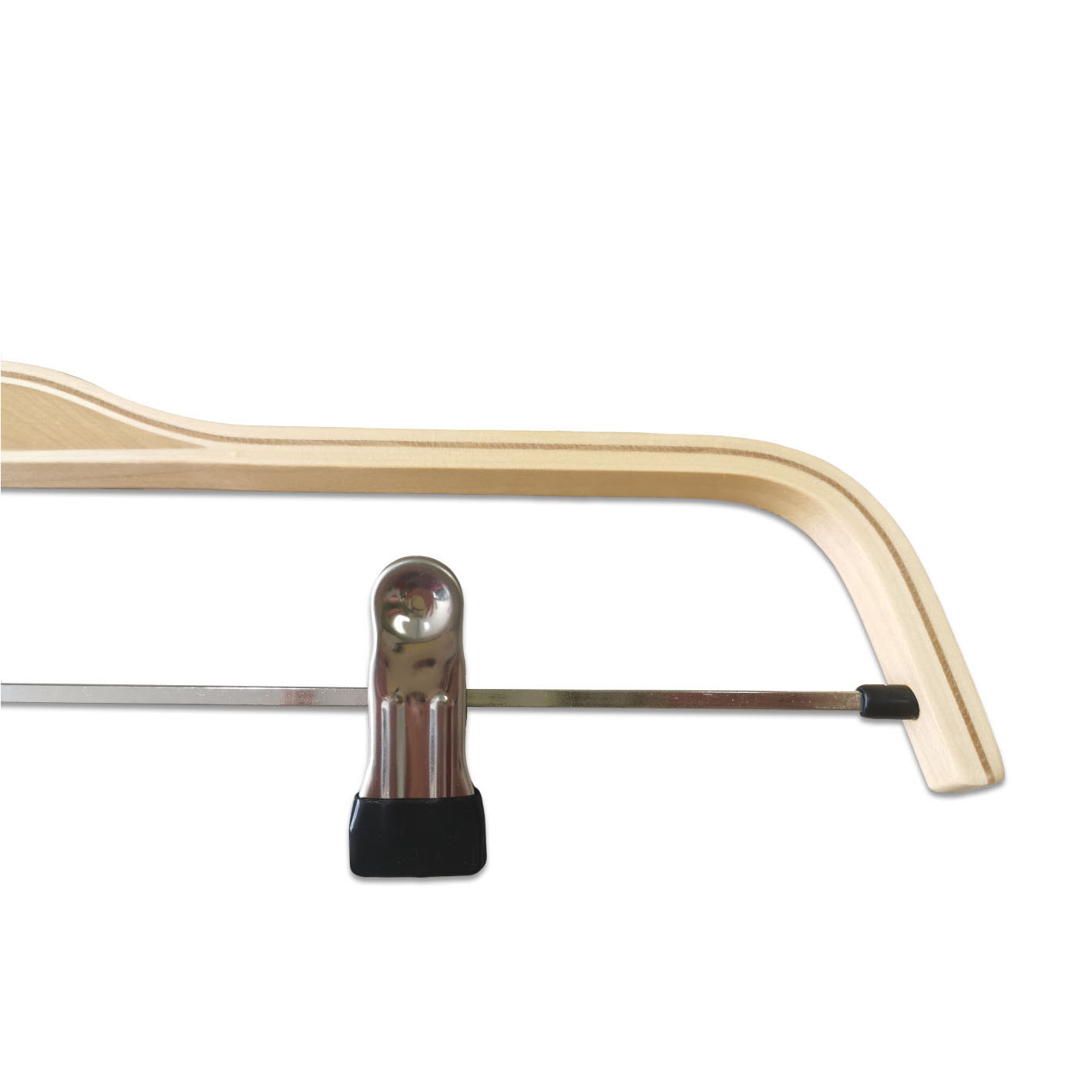 Wooden Pant Slacks Jeans Shorts Skirt Clothes Display Hanger with Anti-Rust Clips