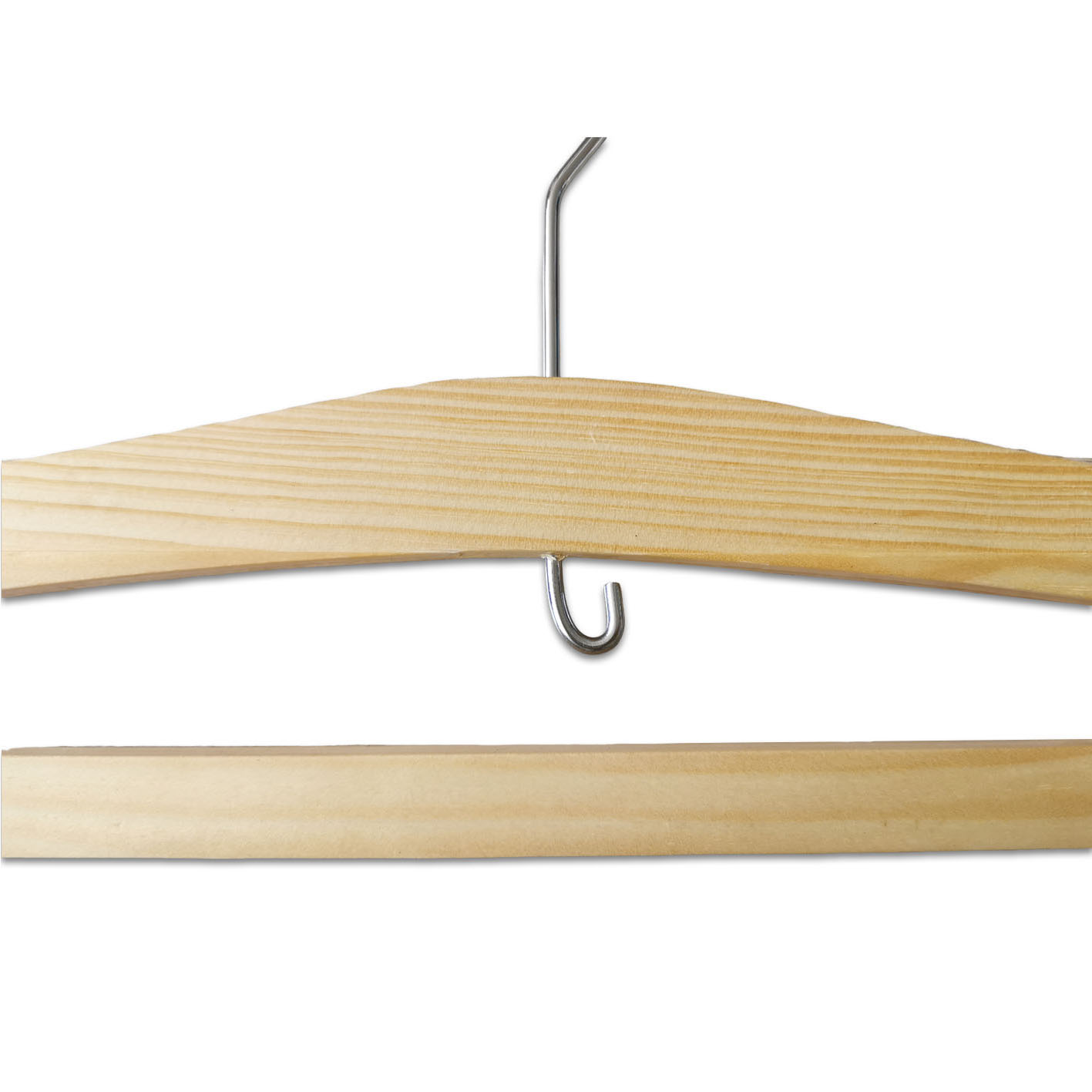 Heavy Duty Durable Natural Wooden Suit Coat Hangers for Closet