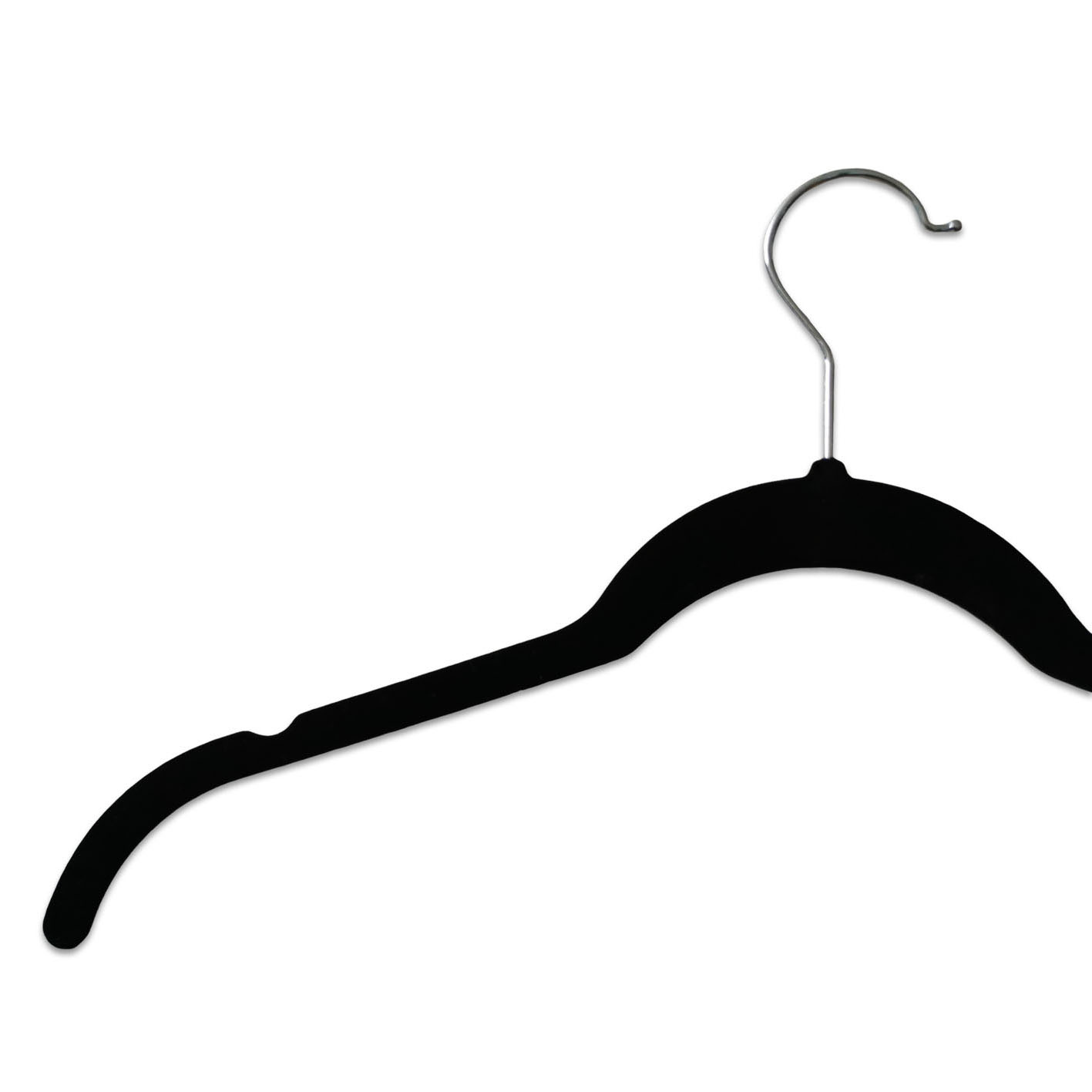 Ultra-Thin Space-Saving Closet Organizer Slim Flocked Felt Velvet Hanger