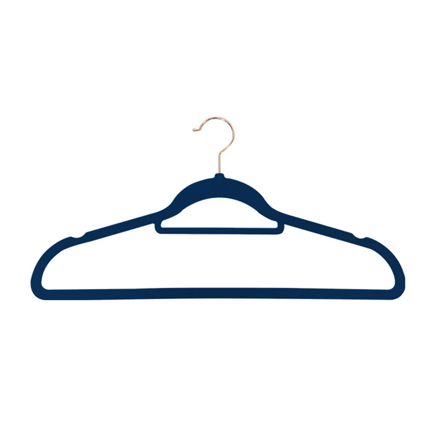 Manufacturer Wholesale 38cm Navy Blue Coat 50 Pack Velvet Hangers for Cloths