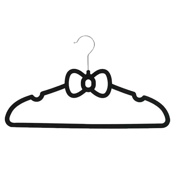 Bulk Non-Slip Thin Slim Butterfly Heart Plastic Coated Metal Carbide Velvet Suit Clothes Hanger