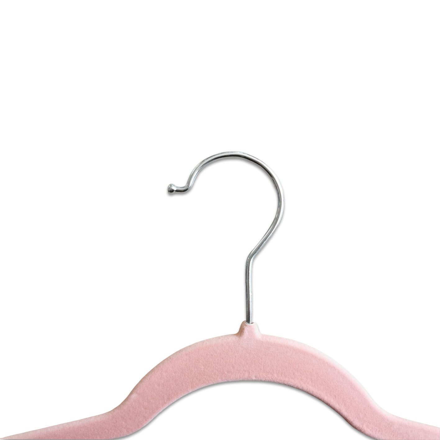 Heavy Duty Velvet Non-Slip Felt Clothes Coat Hanger with Shoulder Notches