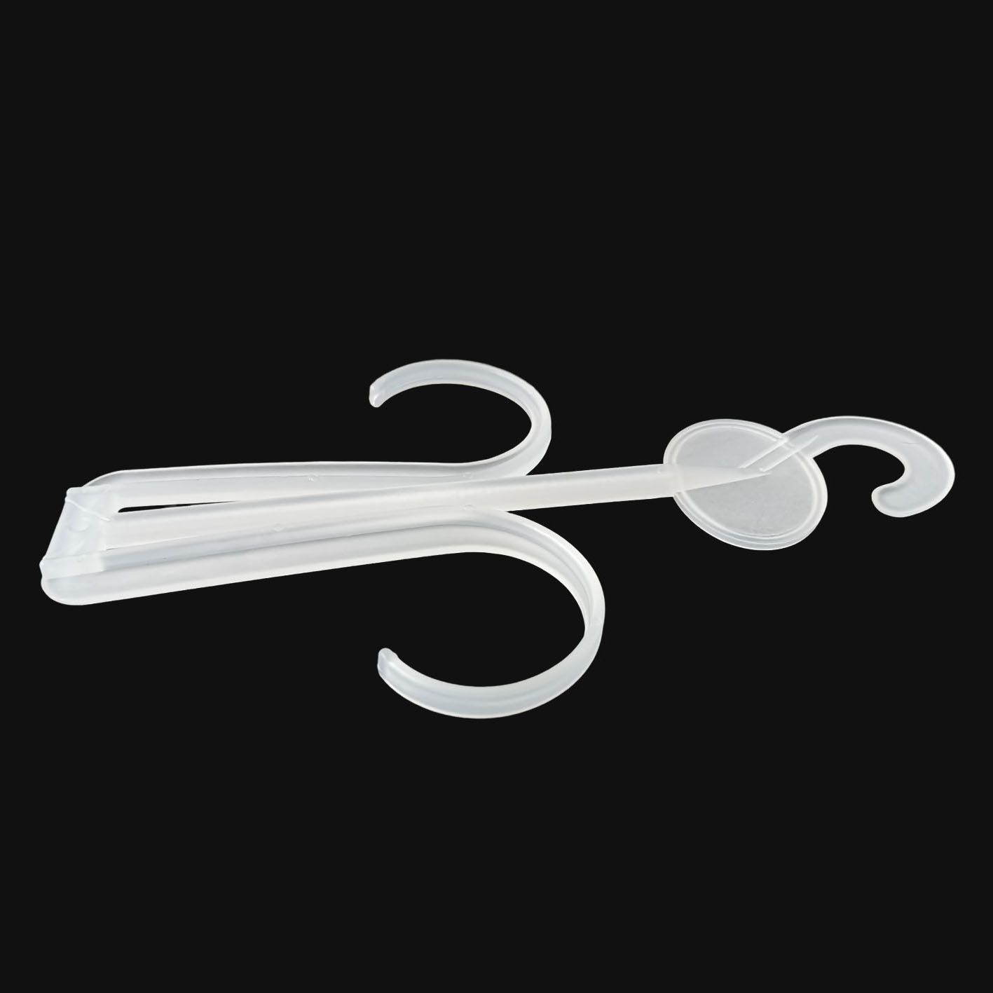 Plastic Slippers Drying Shelf Hanger Shoe Display Double Hook for Closet