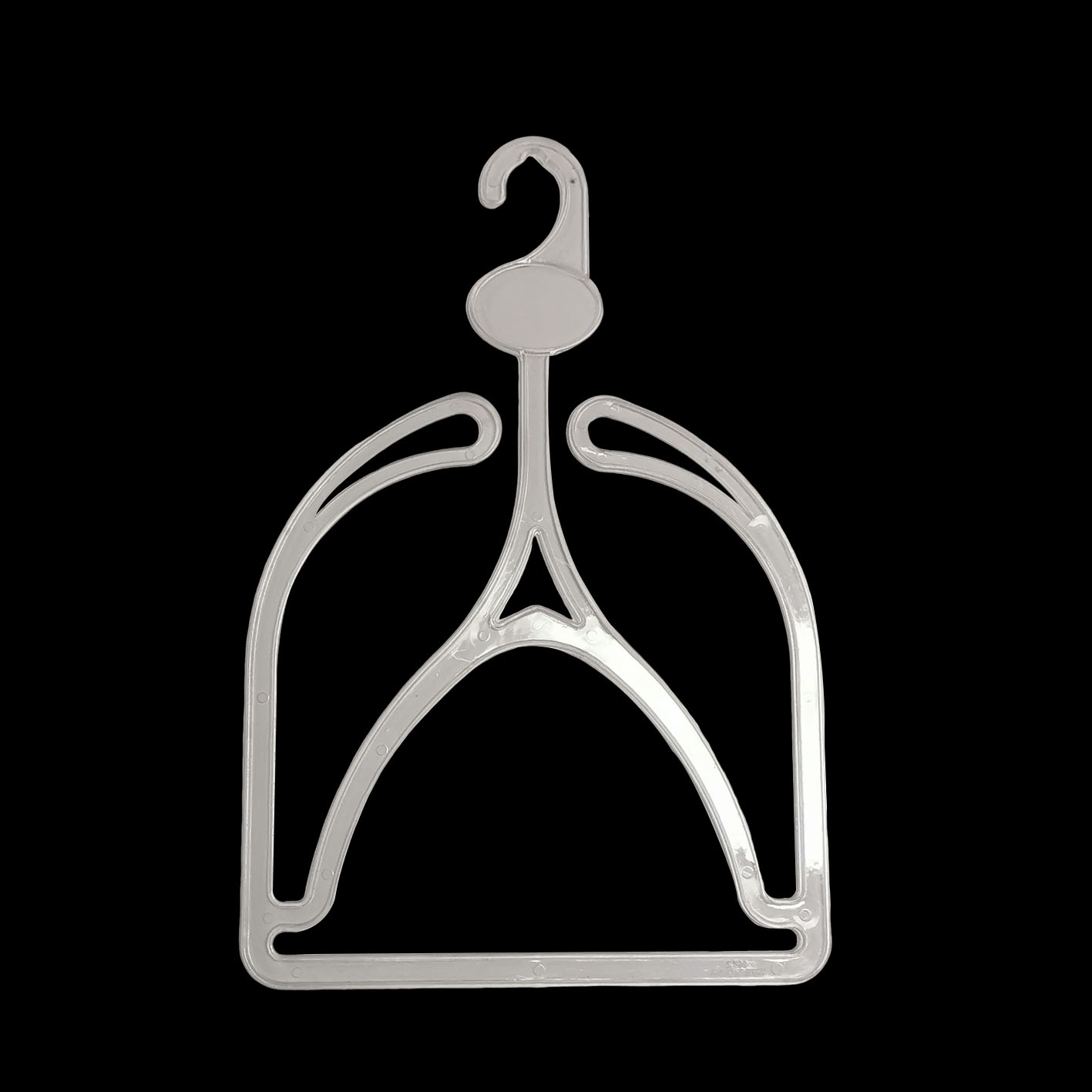 Quality Display Plastic Clear Knitted Hat Scarf Towel Hanger