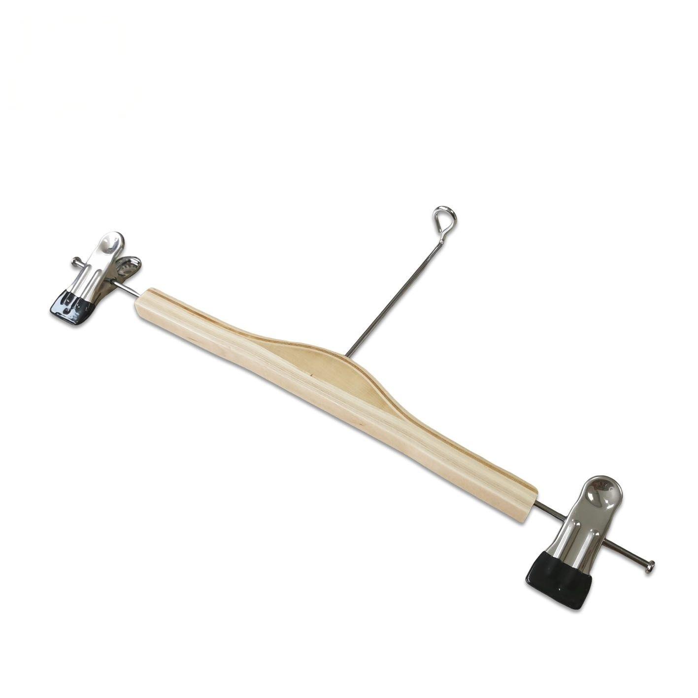 Solid Wood Light Weight Space Saving Jacket Suit Clothes Pants Bottom Hangers