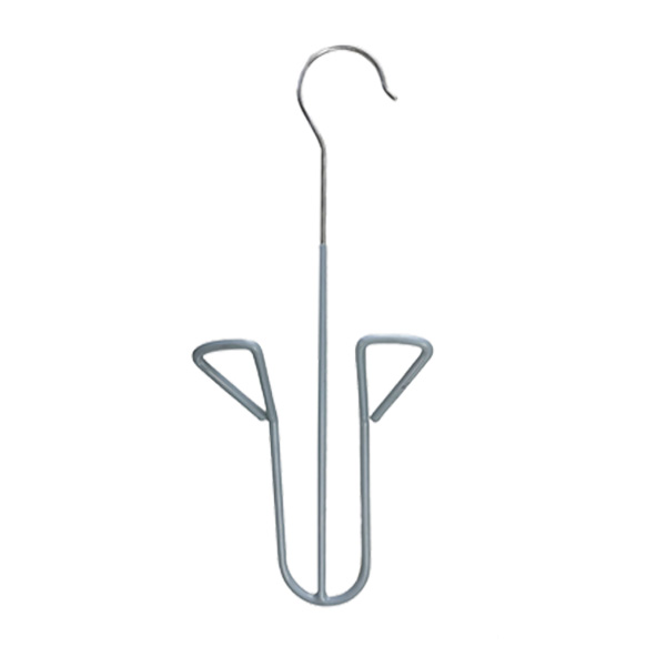 PVC Coating Stainless Steel Shoe Hanger Shoe Drying Rack with Double Hook Design