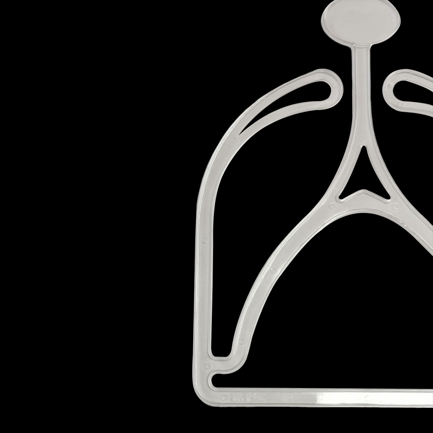 Quality Display Plastic Clear Knitted Hat Scarf Towel Hanger