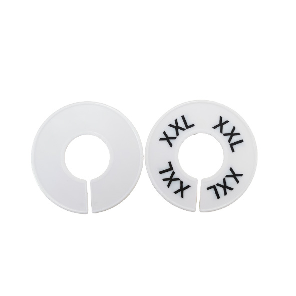 Round Clothes Rack Organizers Separators Closet Dividers with Printed Sizes