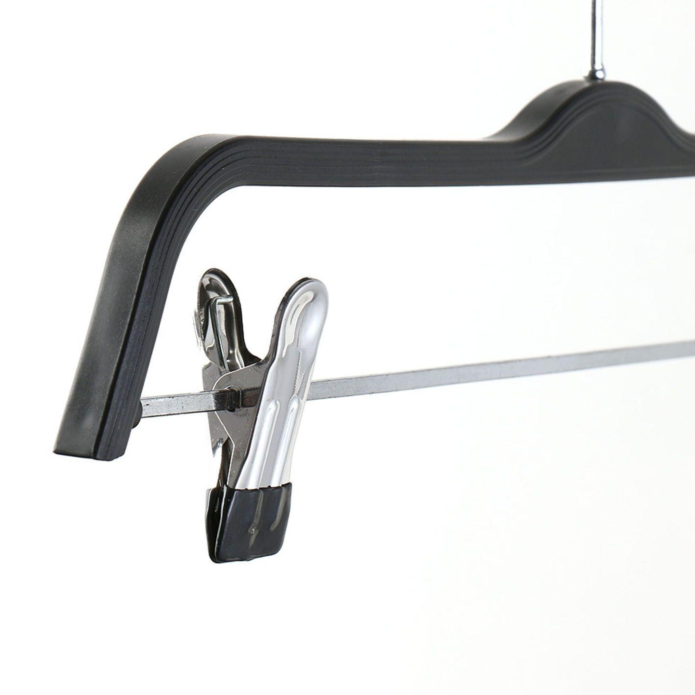 Black Anti-Slip Kids Plastic Trousers Adult Suit Coat Pants Shirts Children Jacket Clothes Clip Hangers