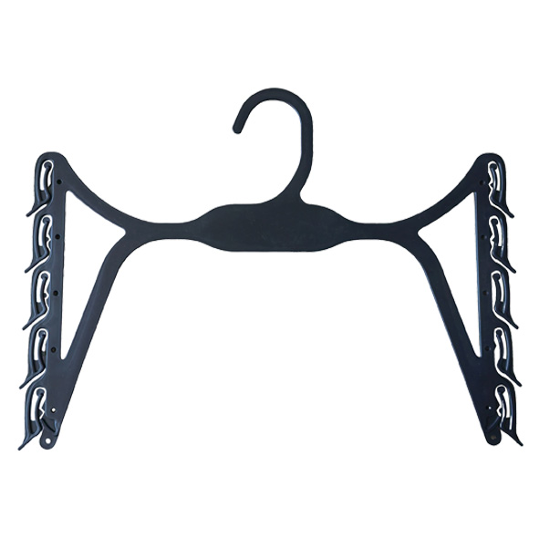 Luxury Plastic Underwear Hanger Black Lingerie Display Swimwear Hangers for Shops