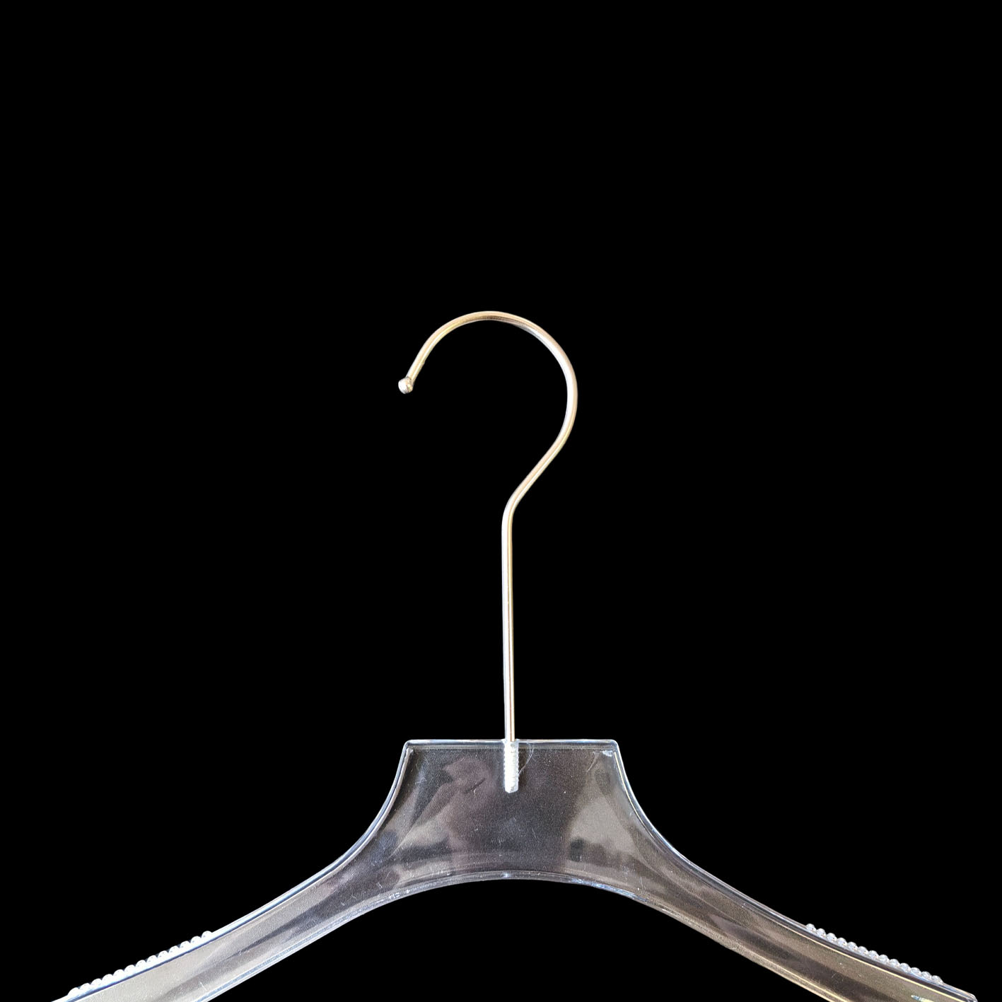 Long Hook Clear Acrylic Clothes Coat Luxury Transparent Acrylic Hanger