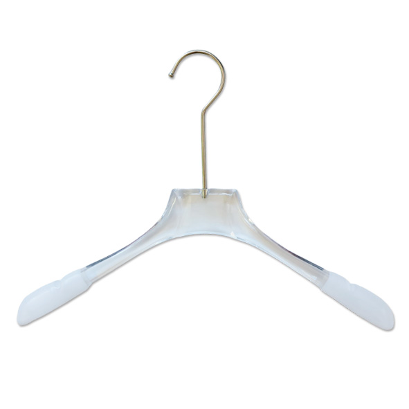 Customized Logo Transparent Acrylic Crystal Plastic Clothes Hangers