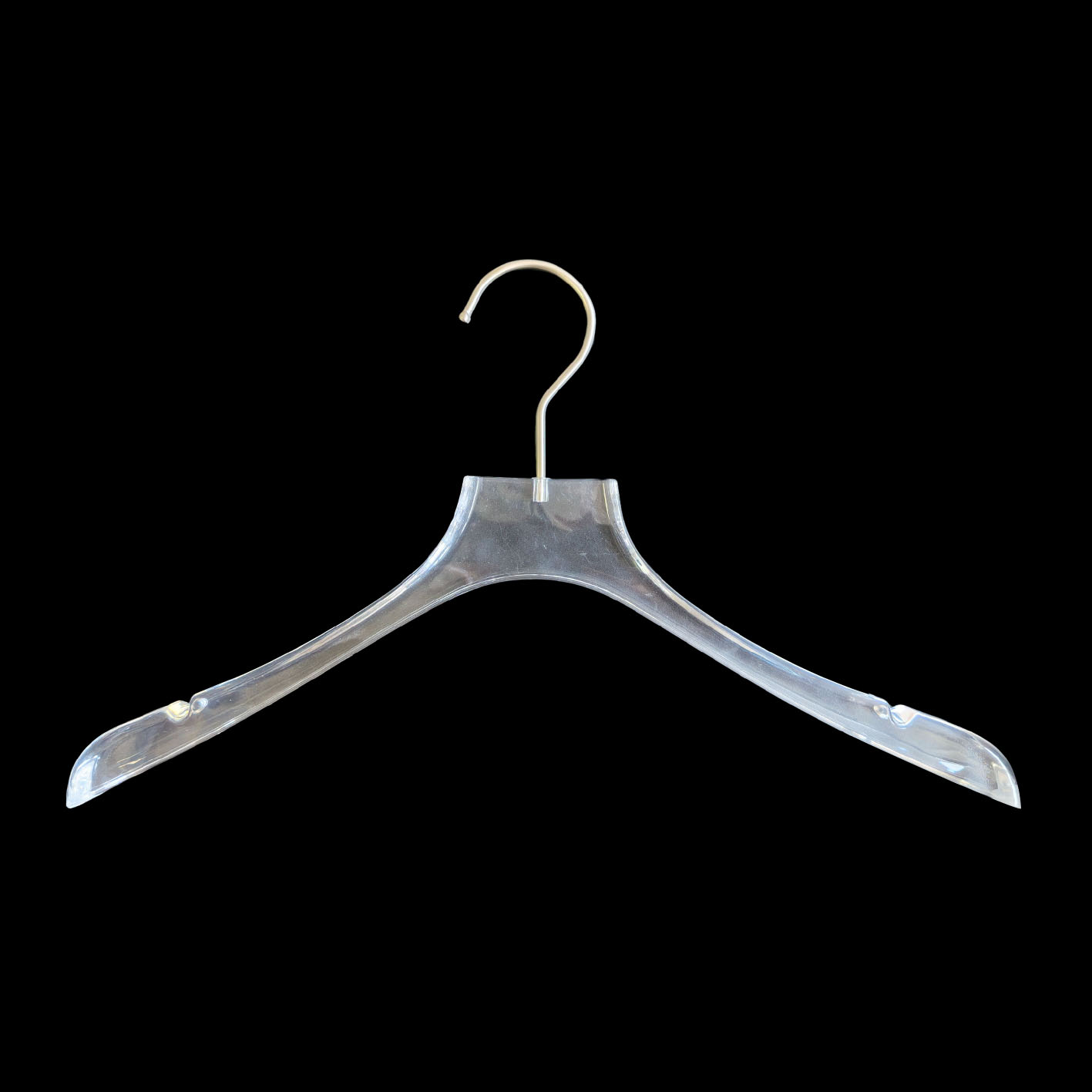 Wholesale Supplier Luxury Acrylic Transparent Plastic Coat Hanger