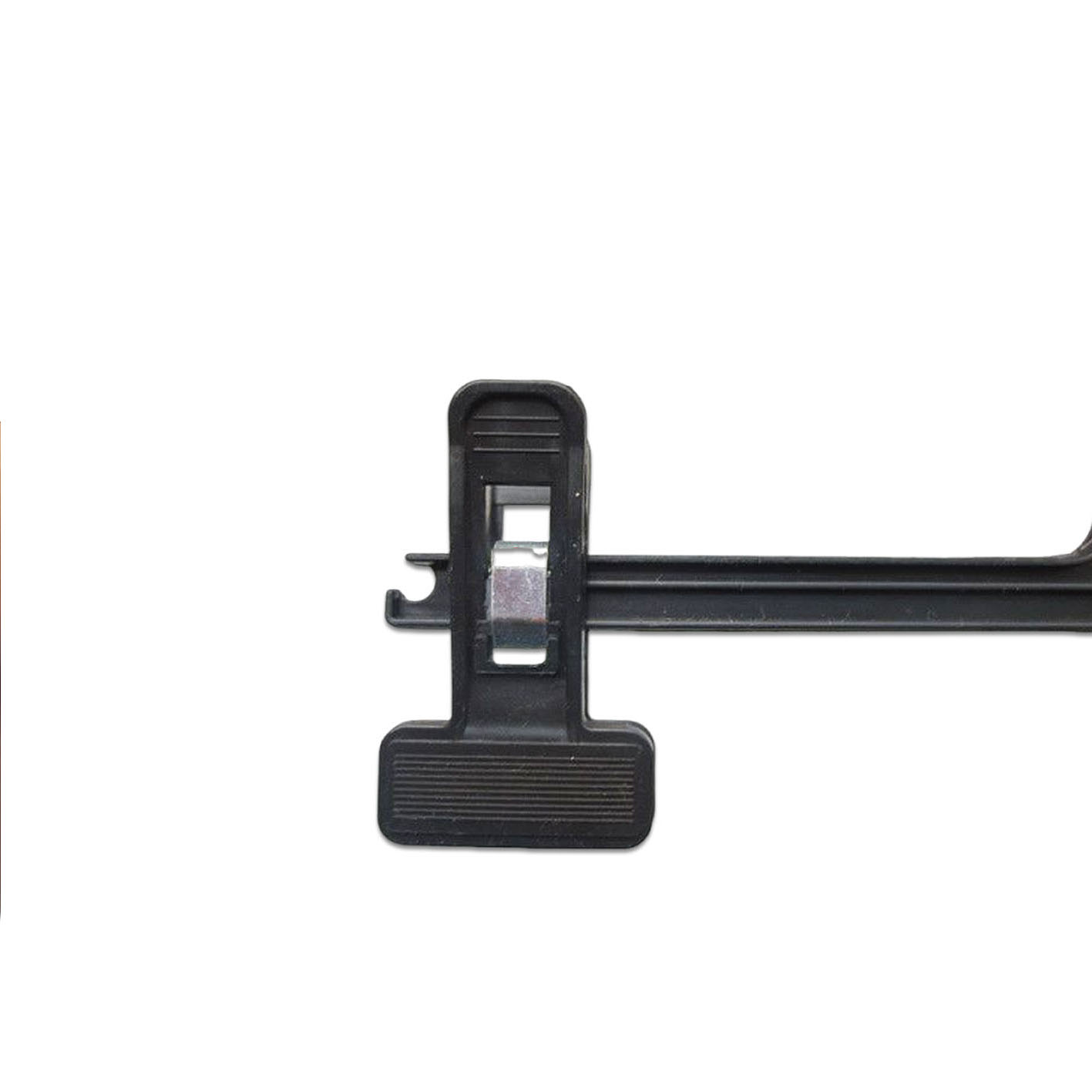 Black Plastic with Soft Pads and Clips Pants Trousers Bottom Clothing Hangers