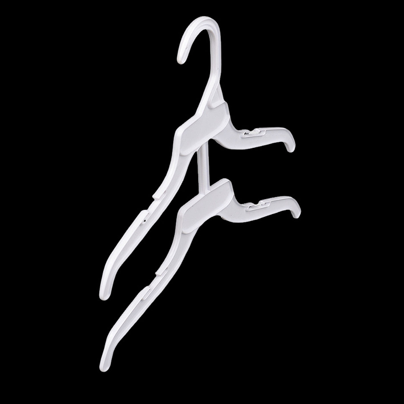 China Supply Double Plastic Top Hangers High Quality Cheap Price Kids Coat Hangers for Stores