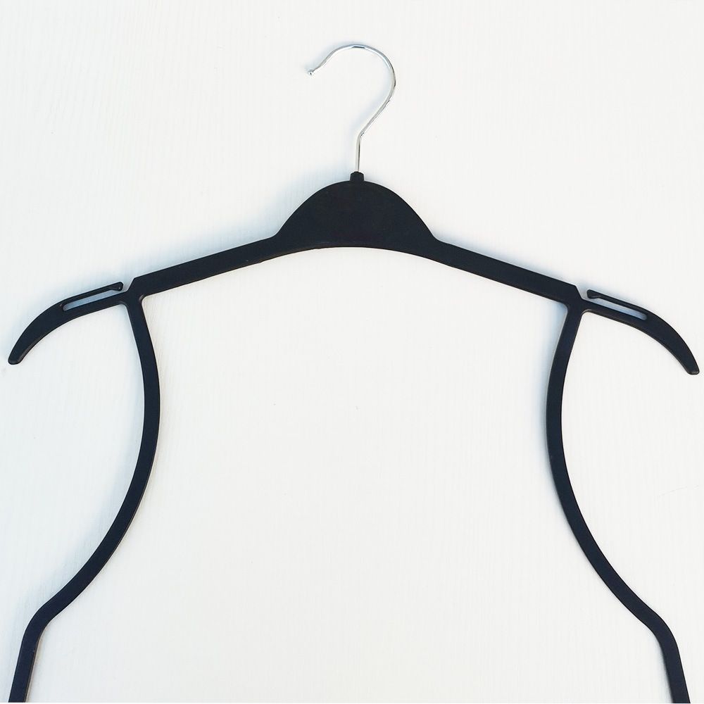 Manufacture Custom Luxury Plastic Frock Hangers Plastic Space Saving Kids Hangers