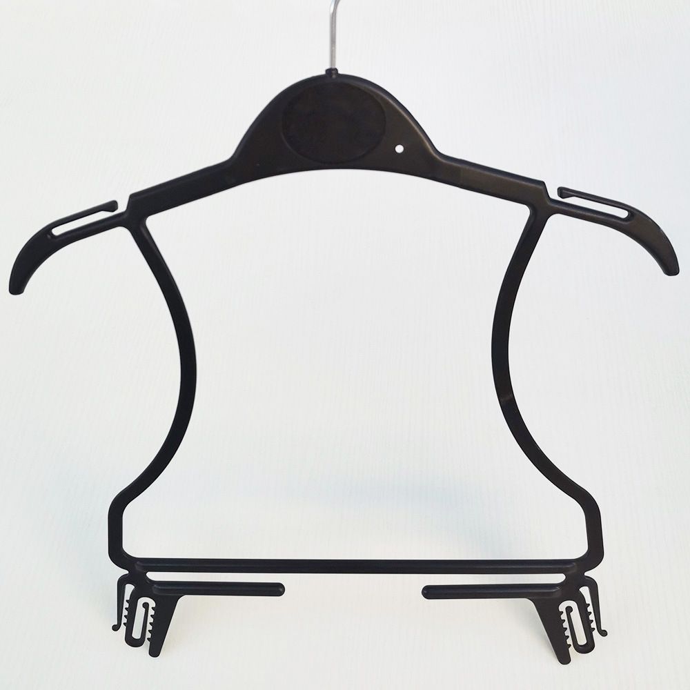 Manufacture Custom Luxury Plastic Frock Hangers Plastic Space Saving Kids Hangers