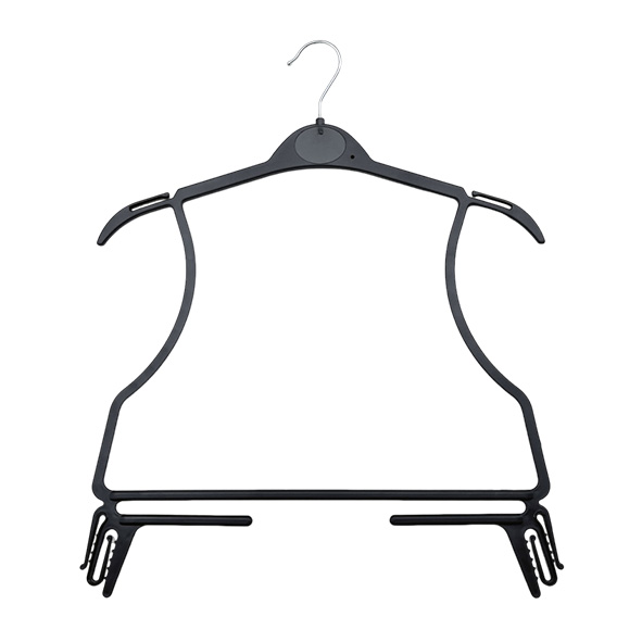 Manufacture Custom Luxury Plastic Frock Hangers Plastic Space Saving Kids Hangers