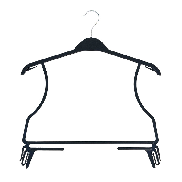 Manufacture Custom Luxury Plastic Frock Hangers Plastic Space Saving Kids Hangers