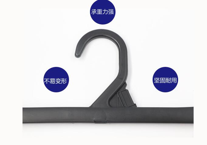 Plastic Black Trouser Hanger, Vics Fashion Plastic Pant Hangers