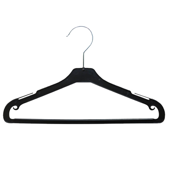 Manufacture Anti-Slip Top Clothes Hangers Plastic Coat Hanger for Display