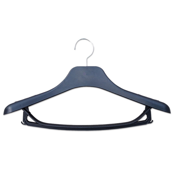 China Supply Anti-Slip Coat Hangers Plastic Top Clothes Hangers for Display Stores