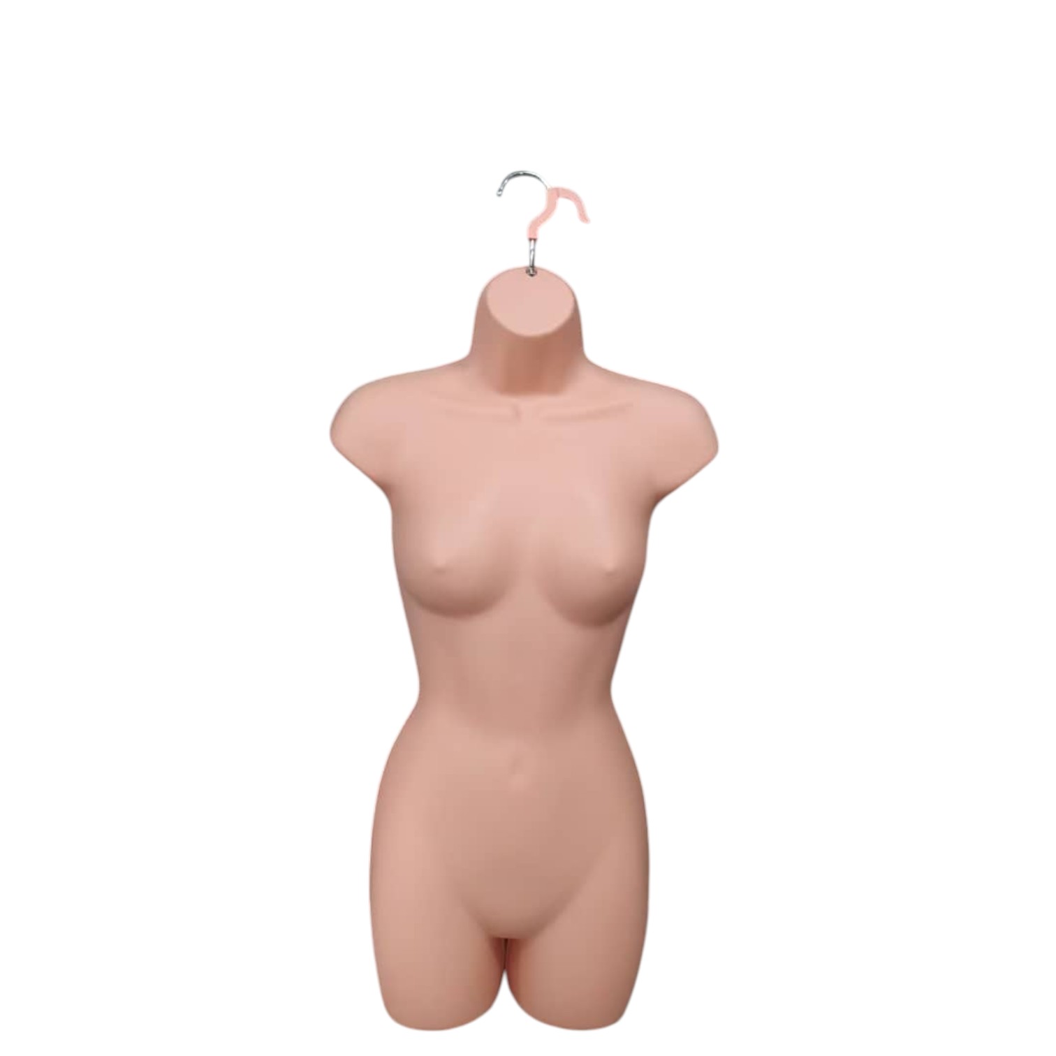 Sales Promotion Big Bust Model Female Plastic Hanging/ Body Form with Metal Hook Mannequins